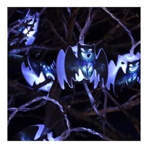 30 bats LED Halloween Lights String Easter Ghost Festival